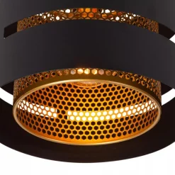 Best Sale Straluma Ronde plafondlamp zwart metaal met goud