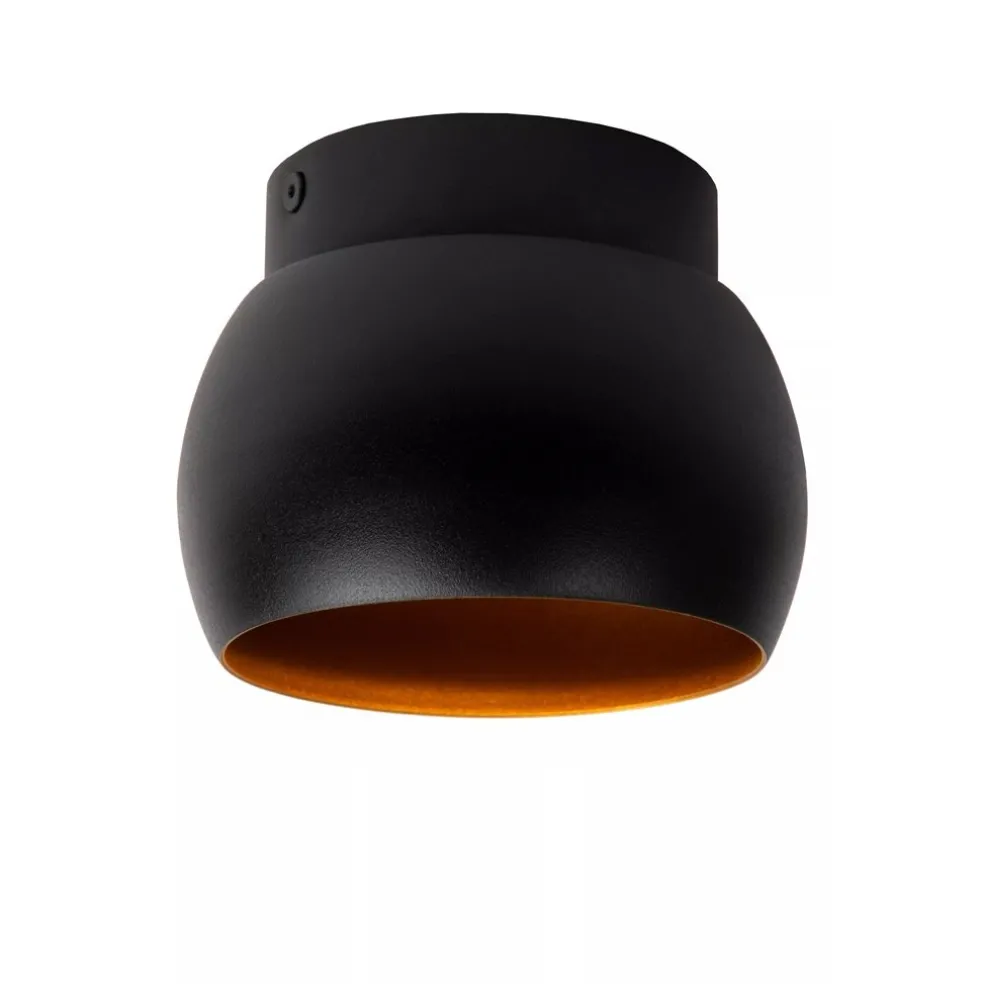 Flash Sale Straluma Ronde plafondspot zwart met goud GU10