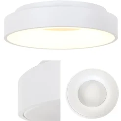 Sale Straluma Ronde plafonnière wit 48 cm met LED