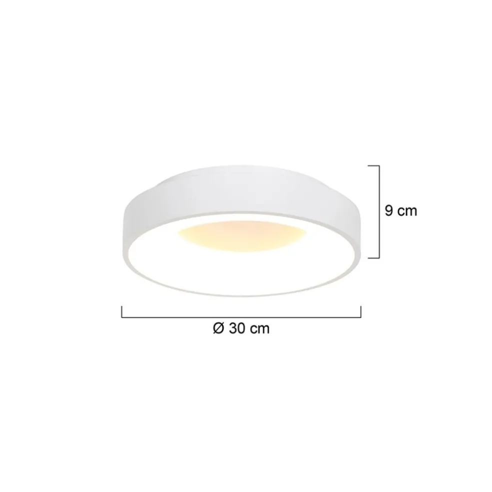 New Straluma Ronde plafonnière wit inclusief LED