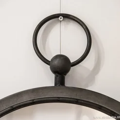 Clearance Straluma Ronde spiegel zink/grijs groot 46 cm