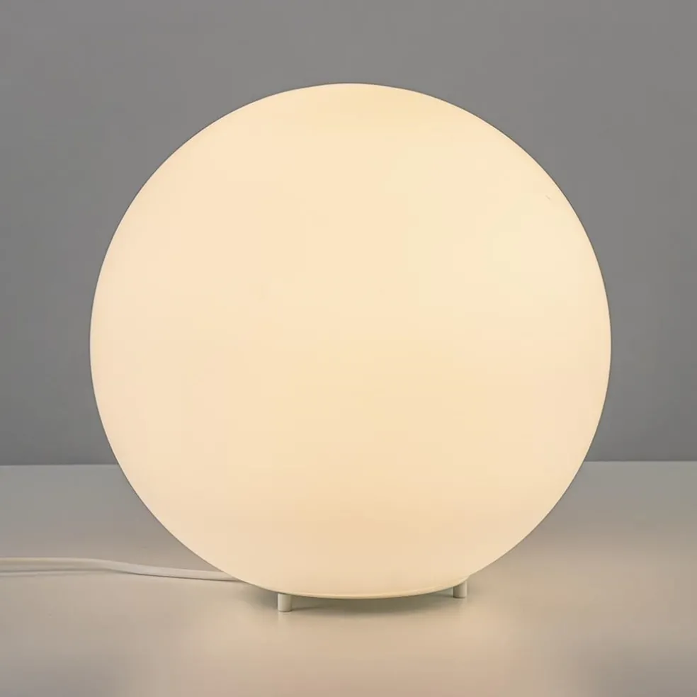Hot Straluma Ronde tafellamp opaal glas 30 cm