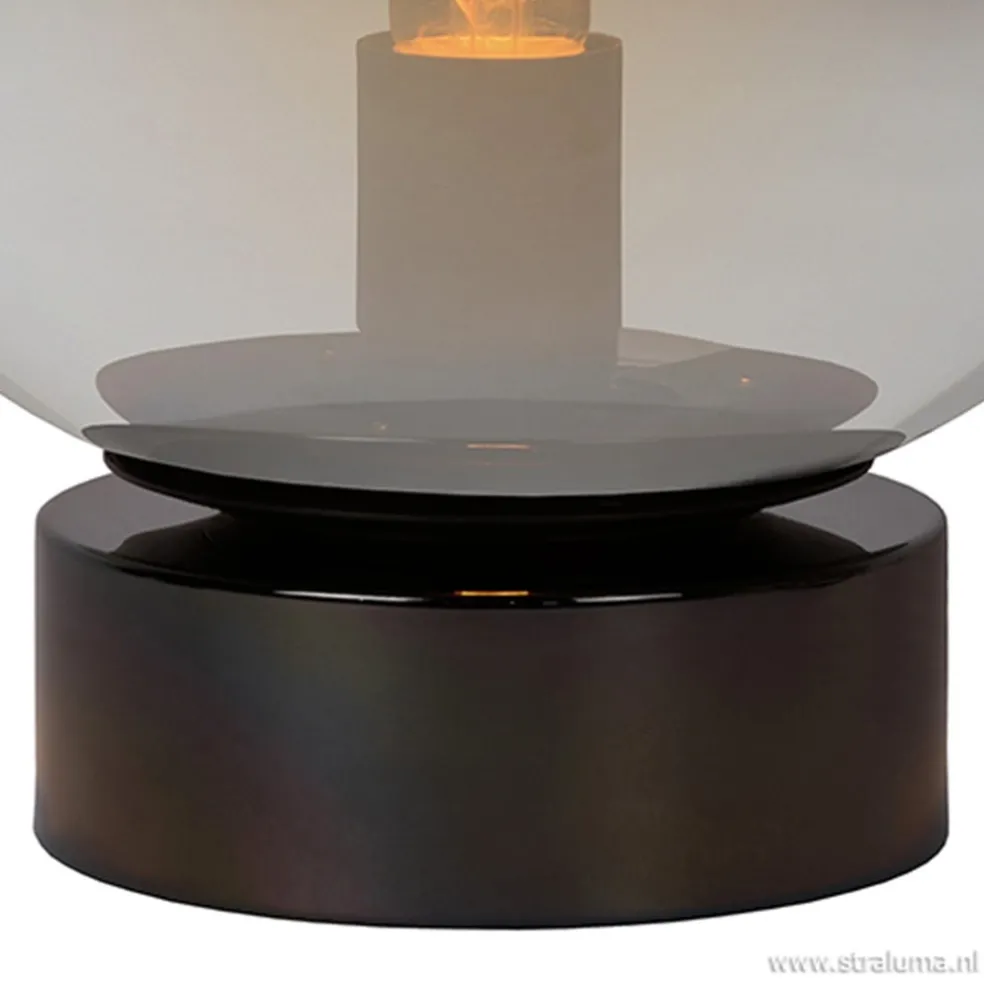 Cheap Straluma Ronde tafellamp smokey glas