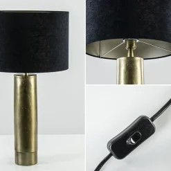 Cheap Straluma Ruw antiek bronzen lampvoet Savi exclusief kap