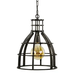 Flash Sale Straluma Ruw metalen hanglamp antiek zwart