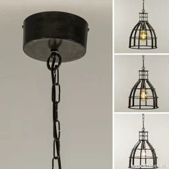 Flash Sale Straluma Ruw metalen hanglamp antiek zwart