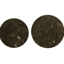 New Straluma Salontafel Alfio set van 2 bruin marmer met zwart