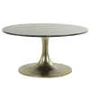 Flash Sale Straluma Salontafel Rickerd groen marmer met antiek bronzen poot
