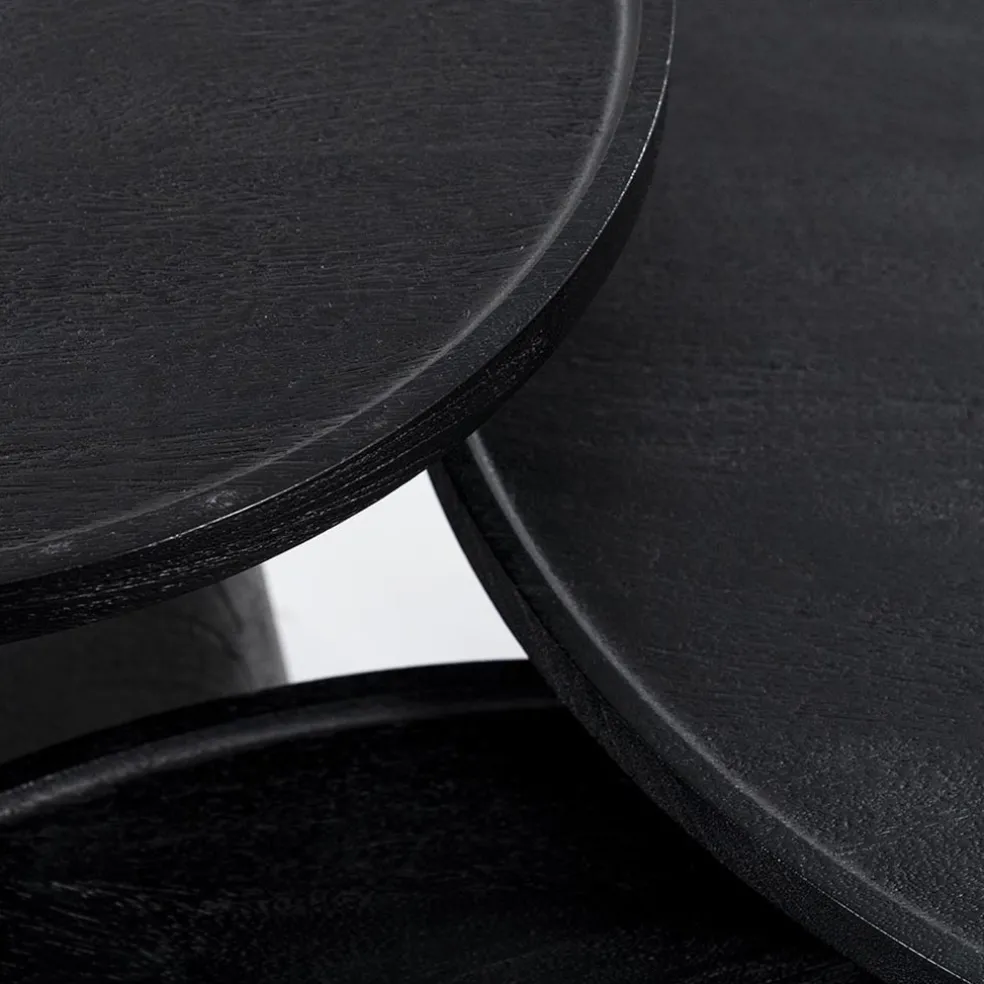 Sale Straluma Salontafel Ron zwart 80x32 cm
