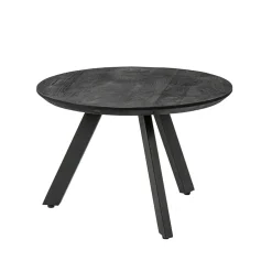 Clearance Straluma Salontafel rond hout zwart 60 cm