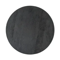Clearance Straluma Salontafel rond hout zwart 60 cm
