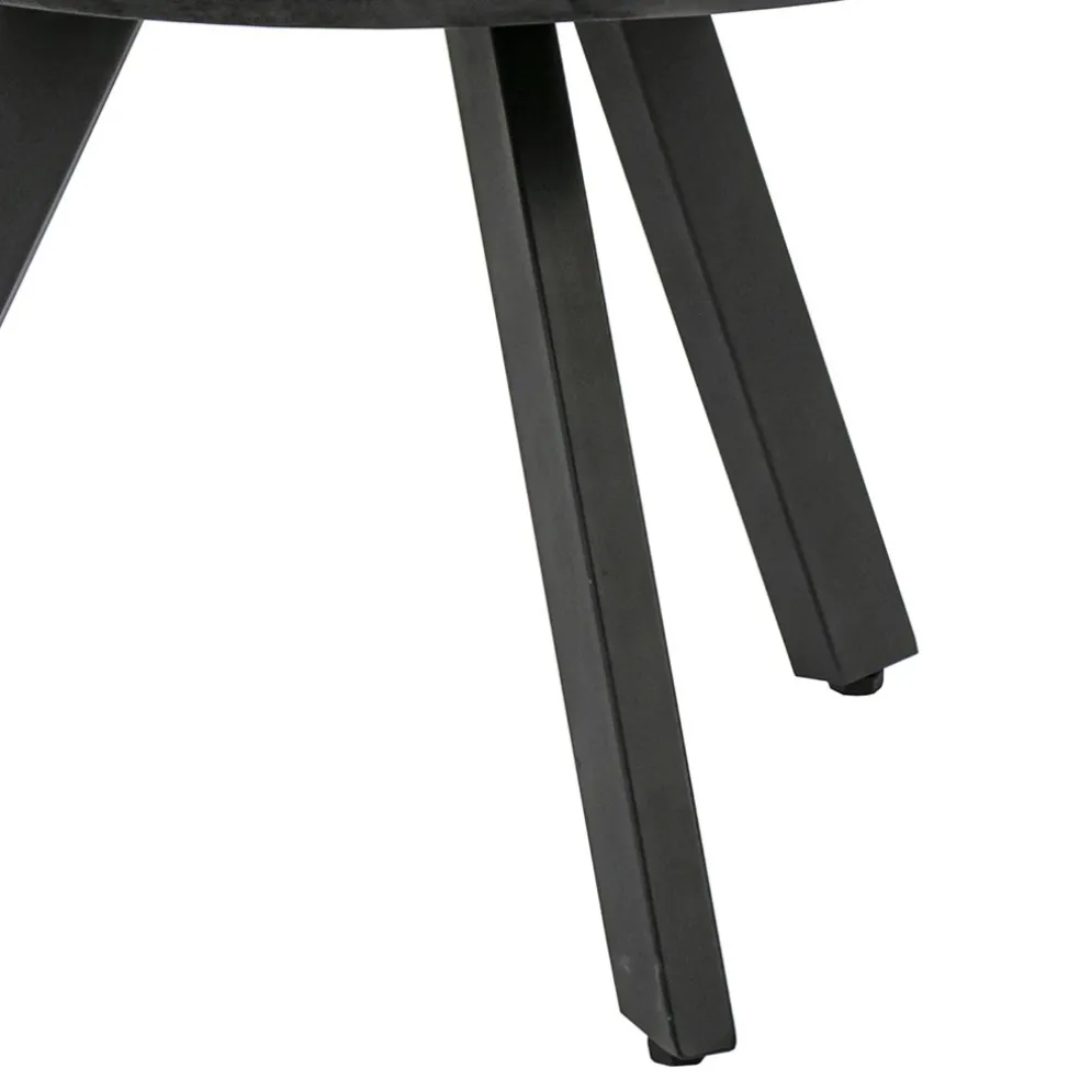 Clearance Straluma Salontafel rond hout zwart 60 cm