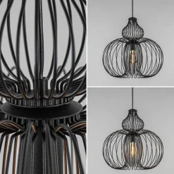 Best Sale Straluma Scandinavische draad hanglamp mat zwart