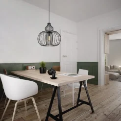 Best Sale Straluma Scandinavische draad hanglamp mat zwart