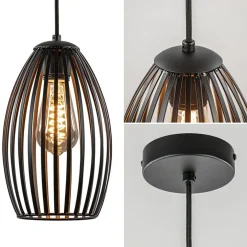 Cheap Straluma Scandinavische hanglamp mat zwart