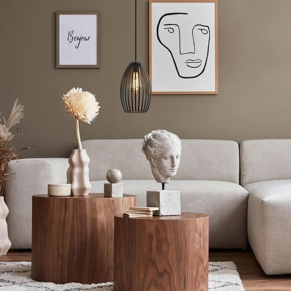 Cheap Straluma Scandinavische hanglamp mat zwart