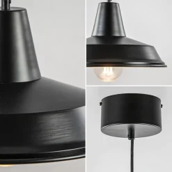 Clearance Straluma Scandinavische hanglamp zwart met goud 36 cm