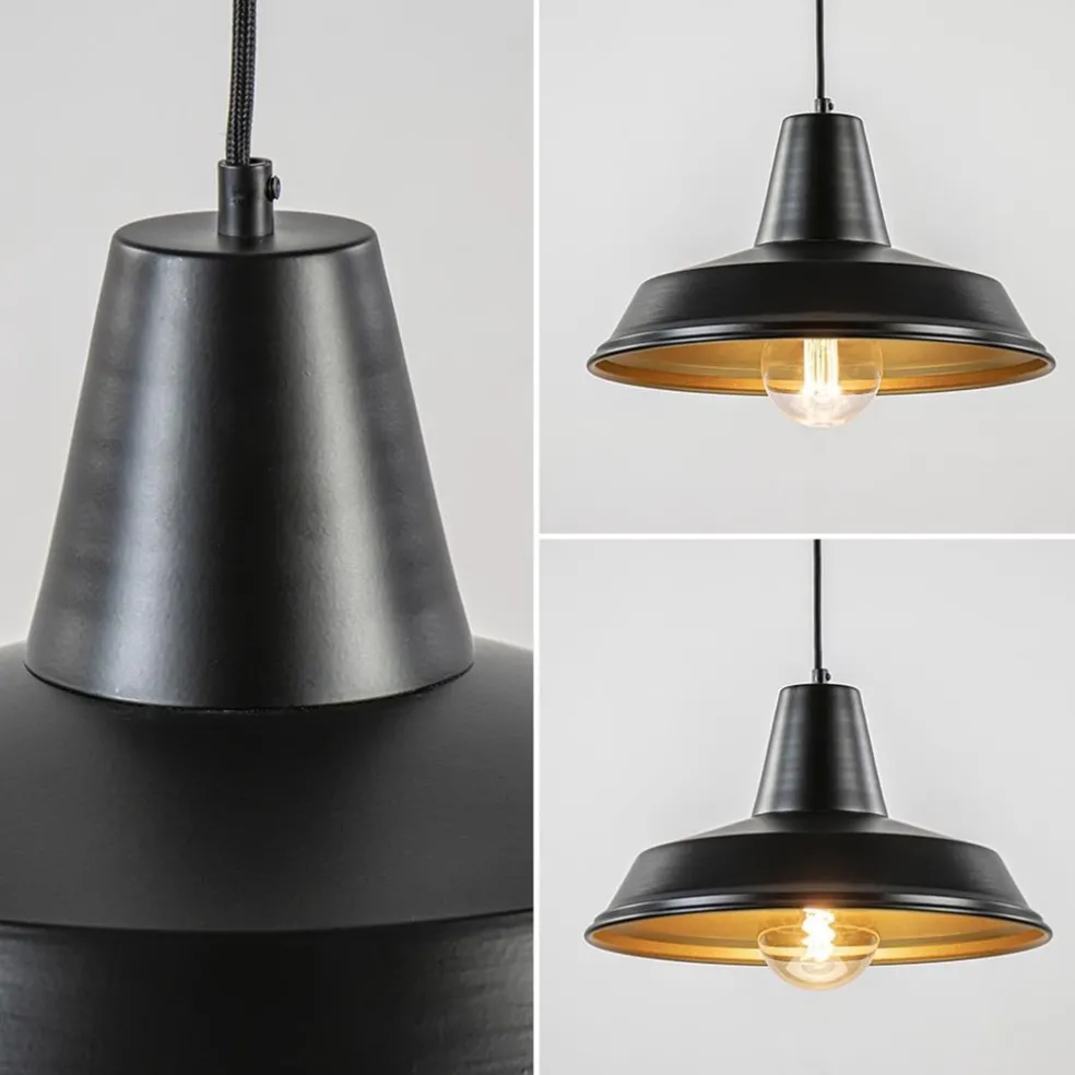 Clearance Straluma Scandinavische hanglamp zwart met goud 36 cm