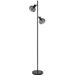 Hot Straluma Scandinavische 2-lichts vloerlamp met draadkapjes