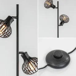 Hot Straluma Scandinavische 2-lichts vloerlamp met draadkapjes