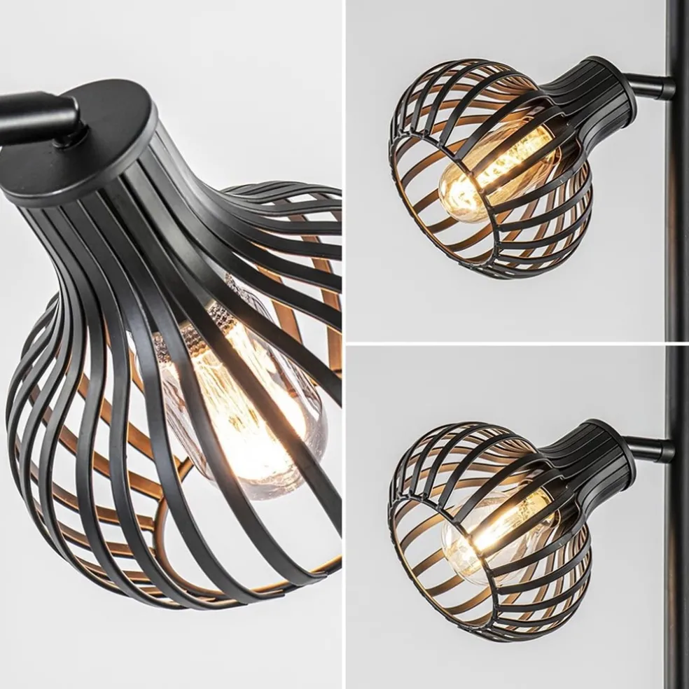 Hot Straluma Scandinavische 2-lichts vloerlamp met draadkapjes