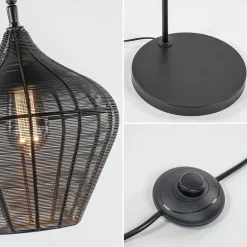 Cheap Straluma Scandinavische vloerlamp Alvaro mat zwart