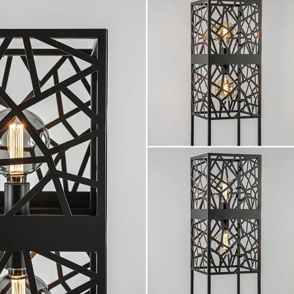 Store Straluma Scandinavische vloerlamp zwart frame