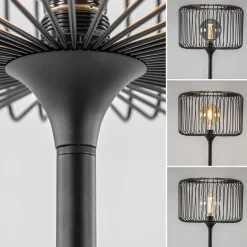 Sale Straluma Scandinavsiche vloerlamp zwart met draadkorf