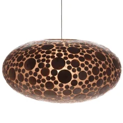 Hot Straluma Schelpen hanglamp coin goudbruin groot