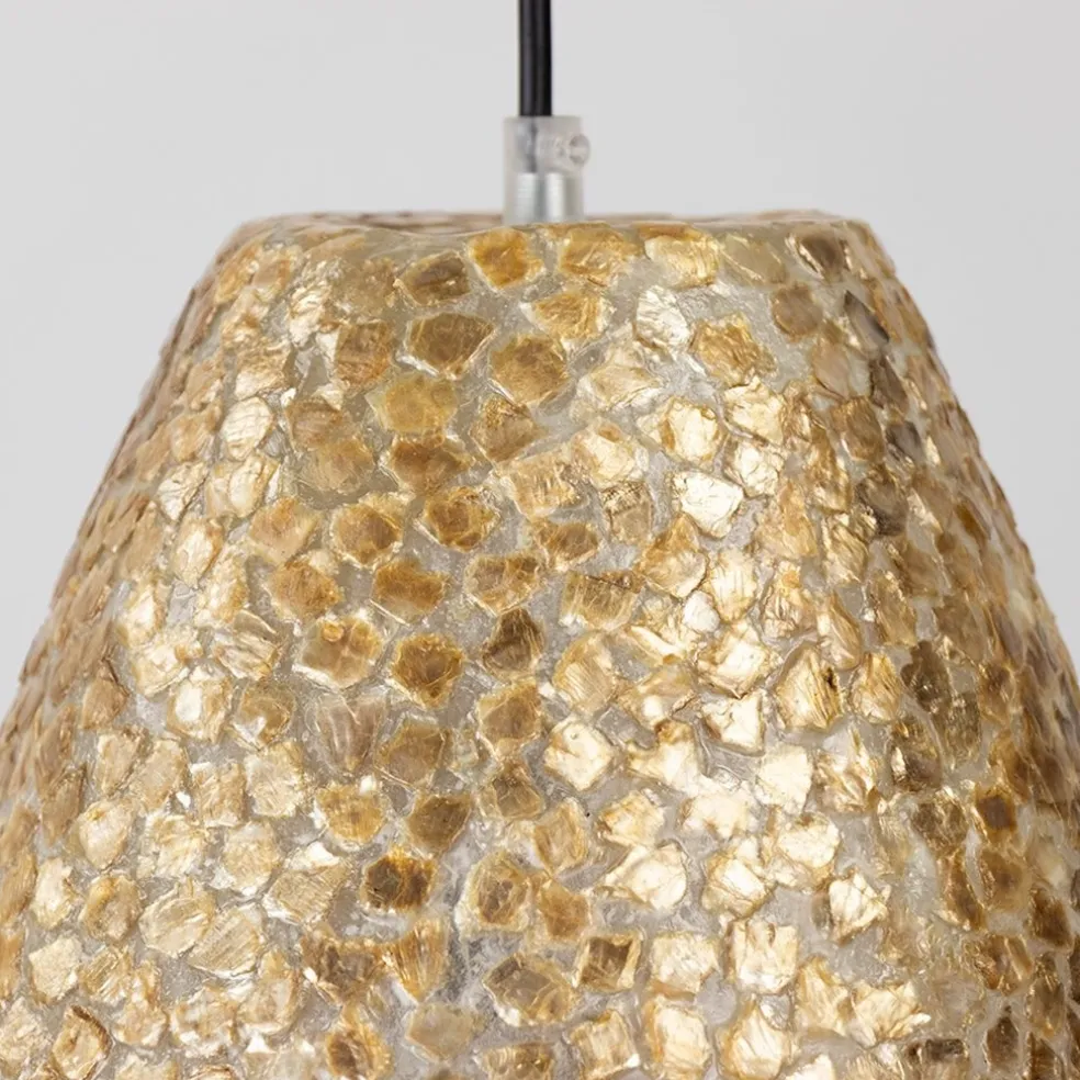 Outlet Straluma Schelpen hanglamp goud rond