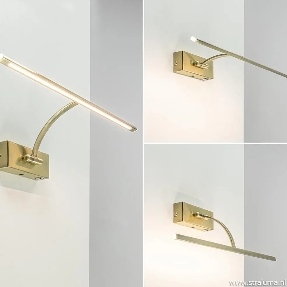 Best Straluma Schilderij wandlamp brons met dimbaar LED