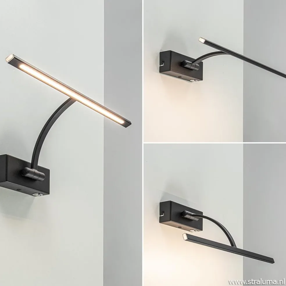 Best Straluma Schilderijlamp Matisse zwart 34cm