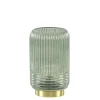 Store Straluma Sfeervolle tafellamp Lipa grijs groen op baterijen Light & Living