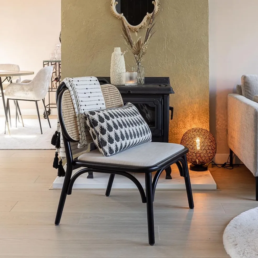 Cheap Straluma Sfeervolle tafellamp zwart/goud rond