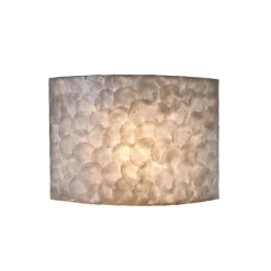 Outlet Straluma Sfeervolle wandlamp creme schelpen kamer