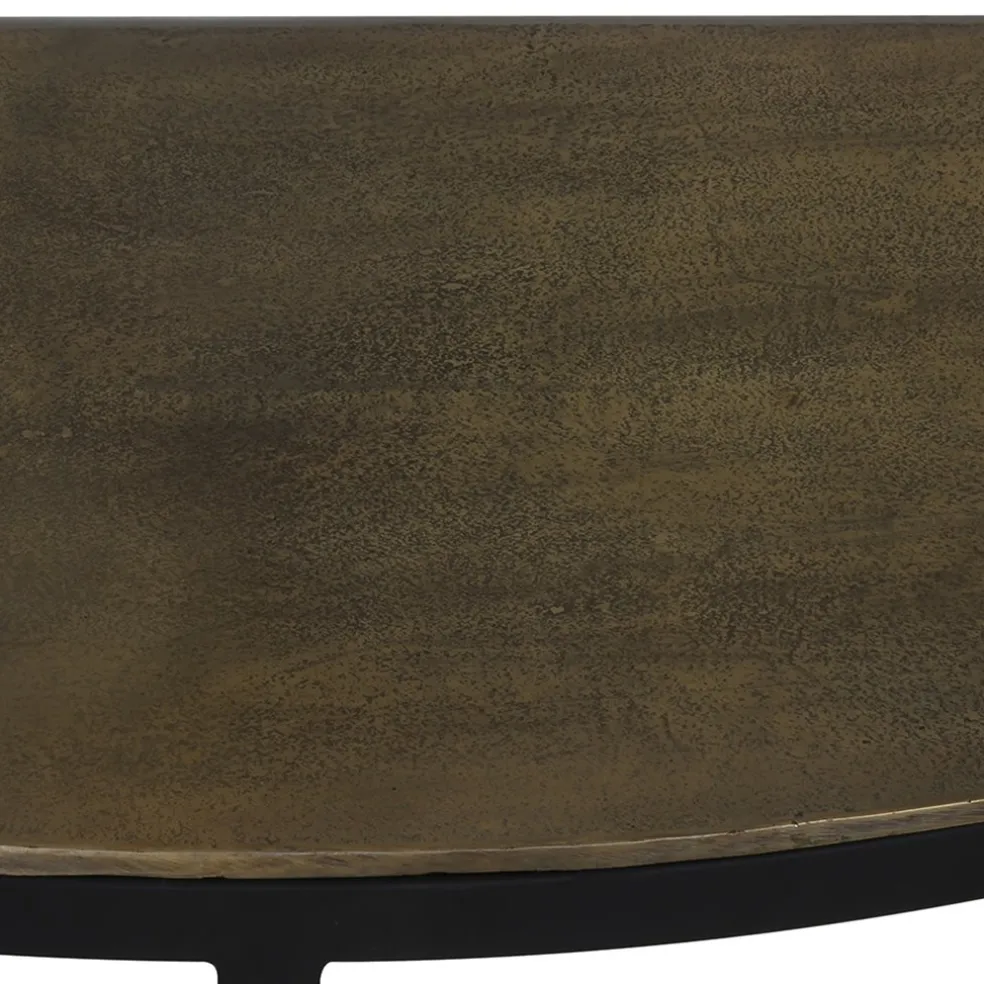 Online Straluma Sidetable Peto antiek brons met zwart 100x42x76 cm