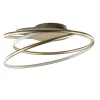 Outlet Straluma Sierlijke LED plafondlamp ringen goud