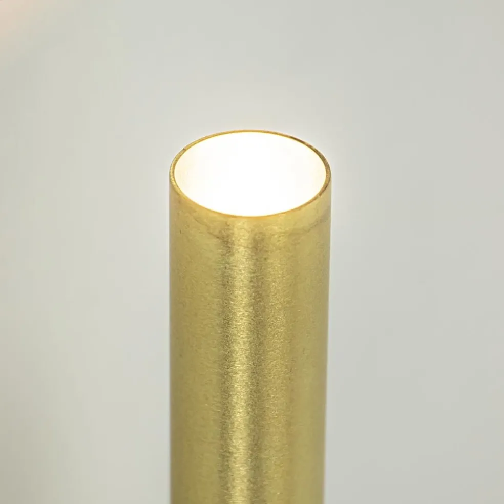 Cheap Straluma Smalle wandlamp cilinder zwart met solid brass