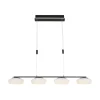 Flash Sale Straluma Smart eettafelhanglamp mat zwart met opaal glas