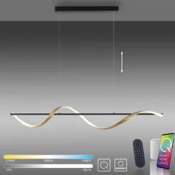 New Straluma Smart hanglamp antraciet/goud inclusief remote