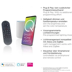 New Straluma Smart hanglamp antraciet/goud inclusief remote