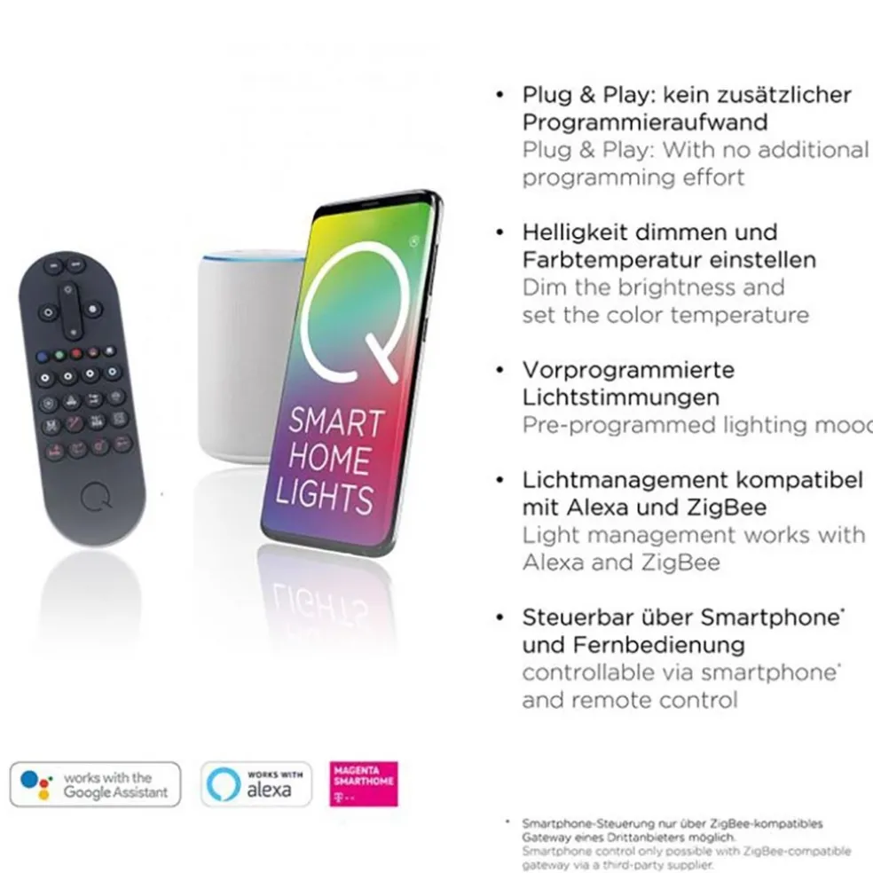 New Straluma Smart hanglamp antraciet/goud inclusief remote