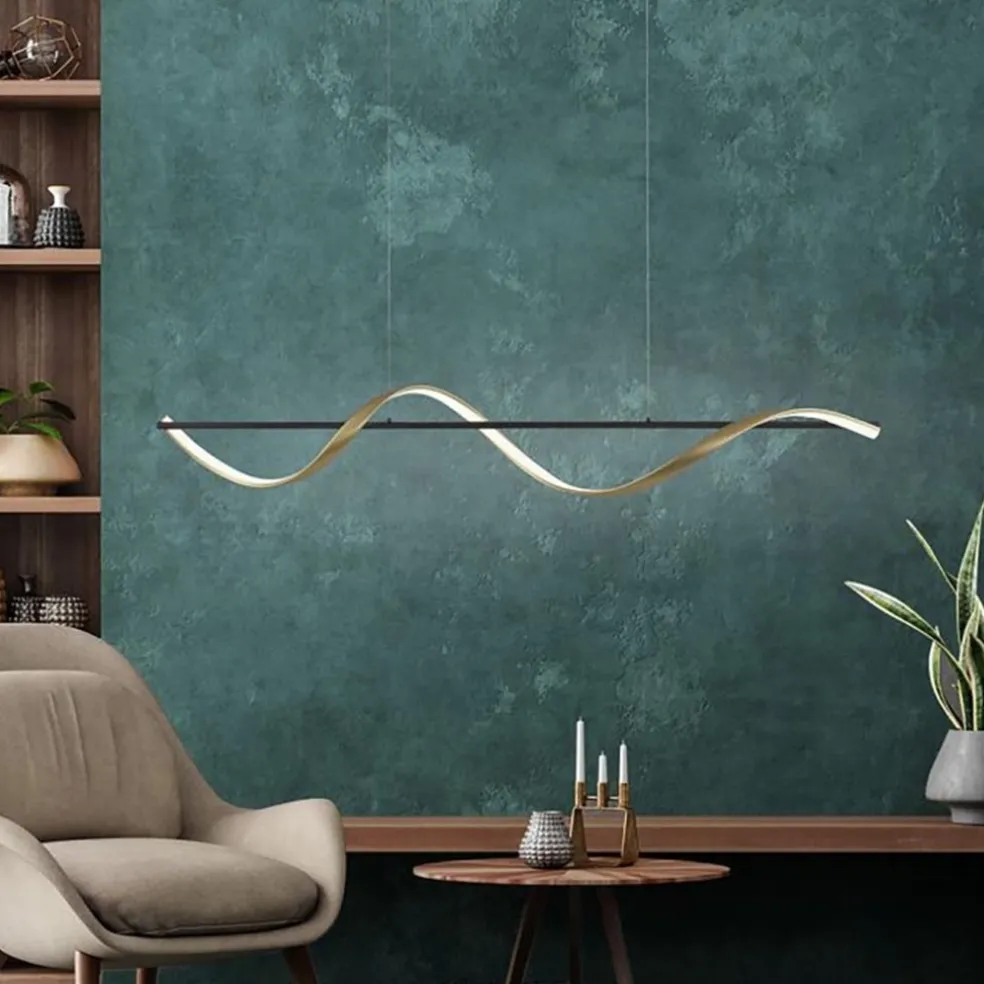 New Straluma Smart hanglamp antraciet/goud inclusief remote