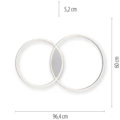 Store Straluma Smart plafondlamp aluminium ringen dimbaar