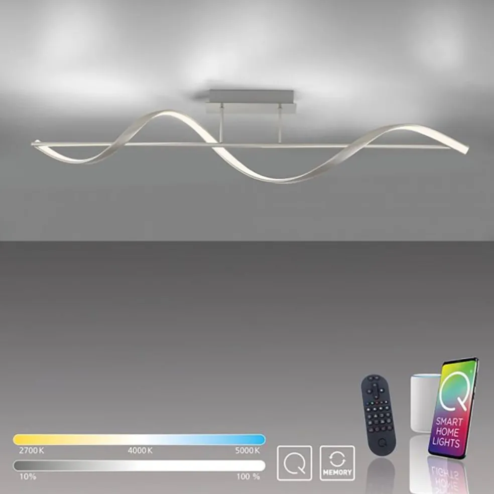 Flash Sale Straluma Smart plafondlamp LED spiraal staal