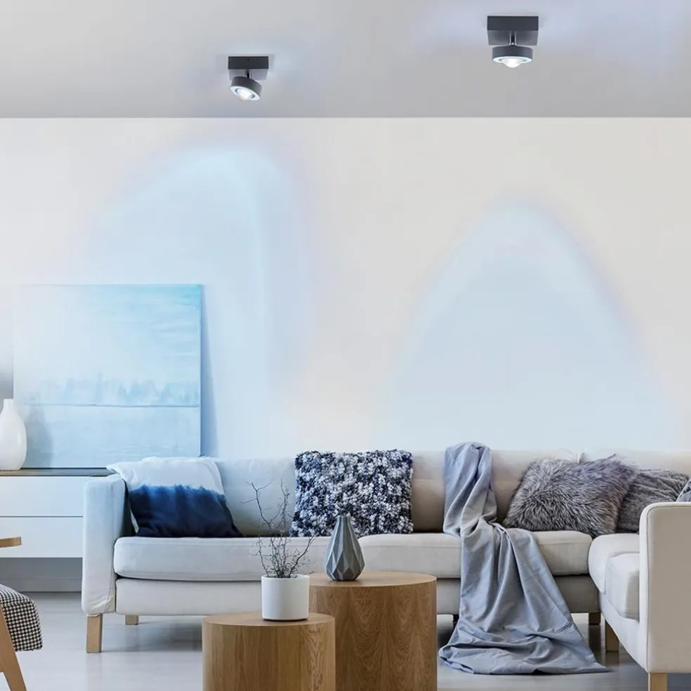 Hot Straluma Smart plafondlamp met lens antraciet
