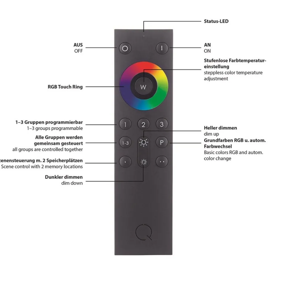 Online Straluma Smart plafondlamp wit met chroom IP44