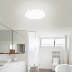 Online Straluma Smart plafondlamp wit met chroom IP44