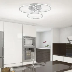 Cheap Straluma Smart plafondlamp 3x ringen nikkel inclusief LED