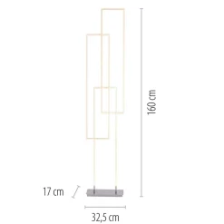 Shop Straluma Smart vloerlamp rechthoeken aluminium